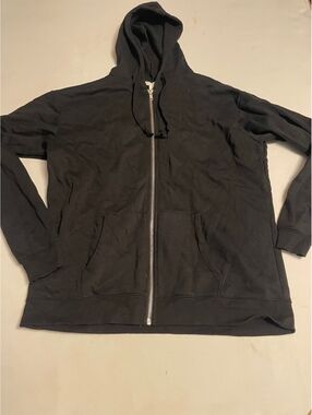 Full Tilt Black Zip-Up Hoodie Sweatshirt Size S
